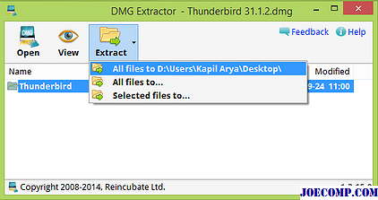 fichier dmg sur windows